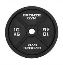 Диск олимпийский BRONZE GYM чугунный 10 кг